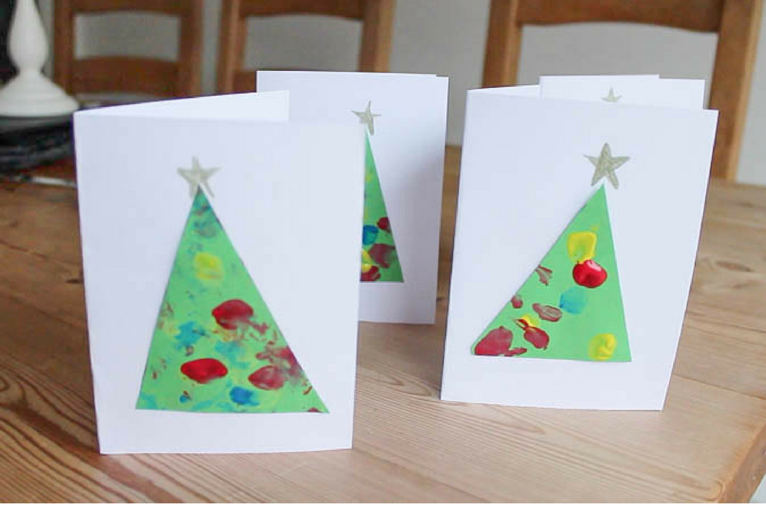 Toddler Friendly Christmas Cards - Roseyhome - craft, toddler, christmas, advent, baby, toddler friendly