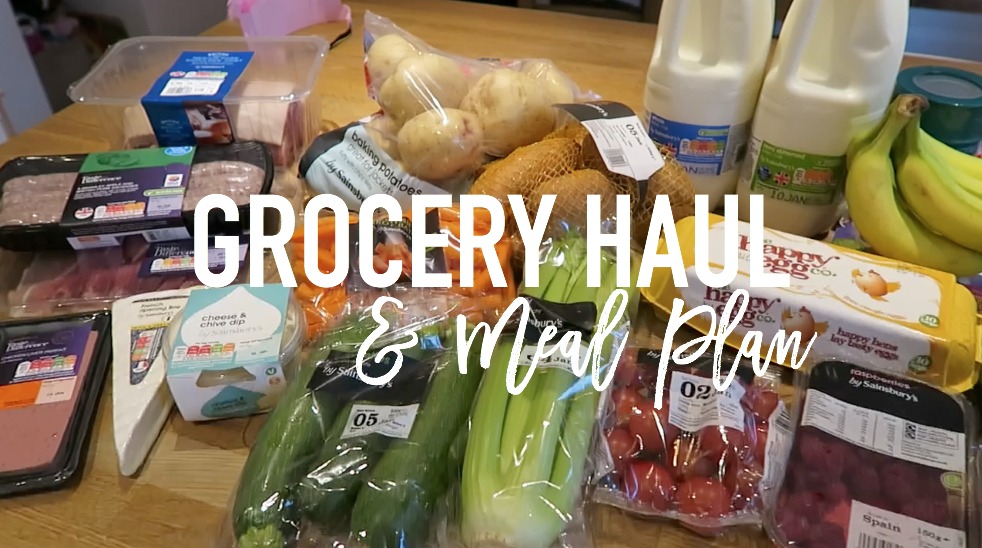 Grocery haul and Meal Plan - 2nd January 2017 - Roseyhome - food, grocery haul, sainsburys, meal inspiration, meal plan, family food