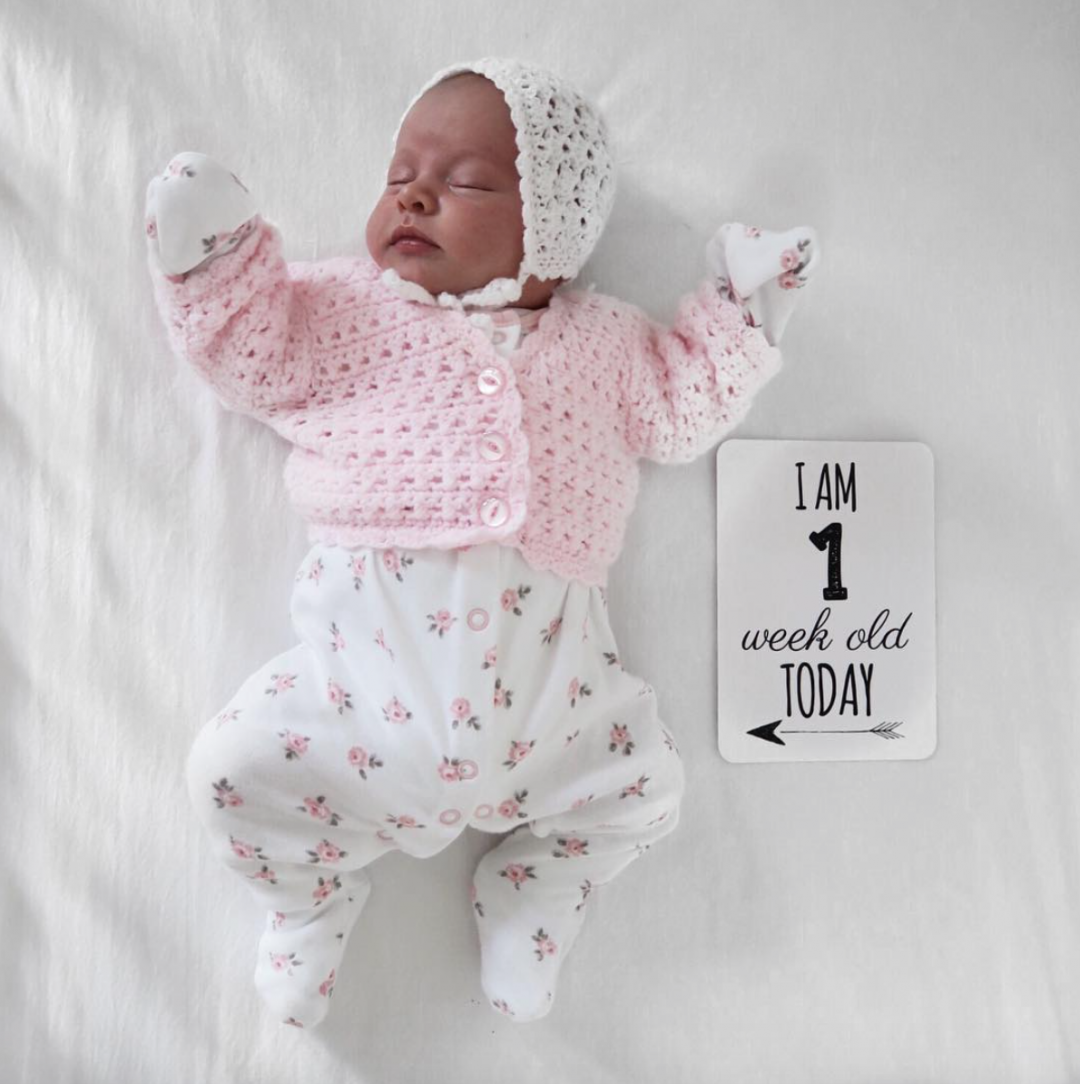 Maeve's first week update - Roseyhome - baby update, postpartum update, baby, newborn, 1 week update, first week update