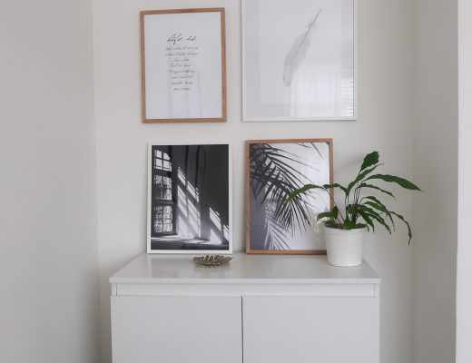 how to style an awkward space - roseyhome - desenio, prints, scandi style, styling, prints, gallery wall