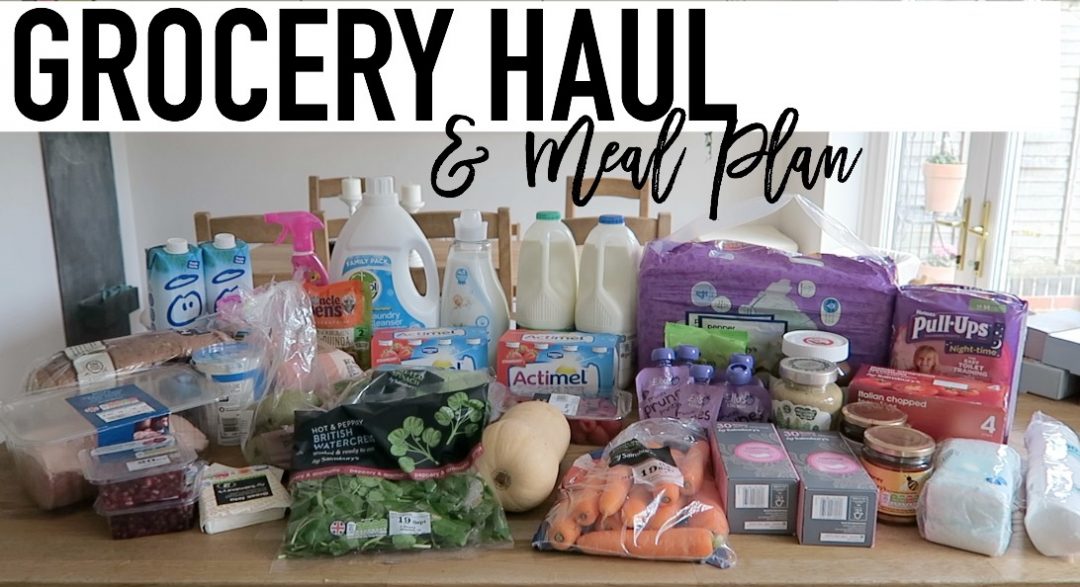 Grocery Haul and Meal Plan - 18th September 2017 - Roseyhome - grocery haul, meal plan, meal inspiration, toddler meals, healthy, weight loss